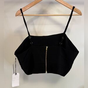 NWT Leith Black Crop Top sz XL